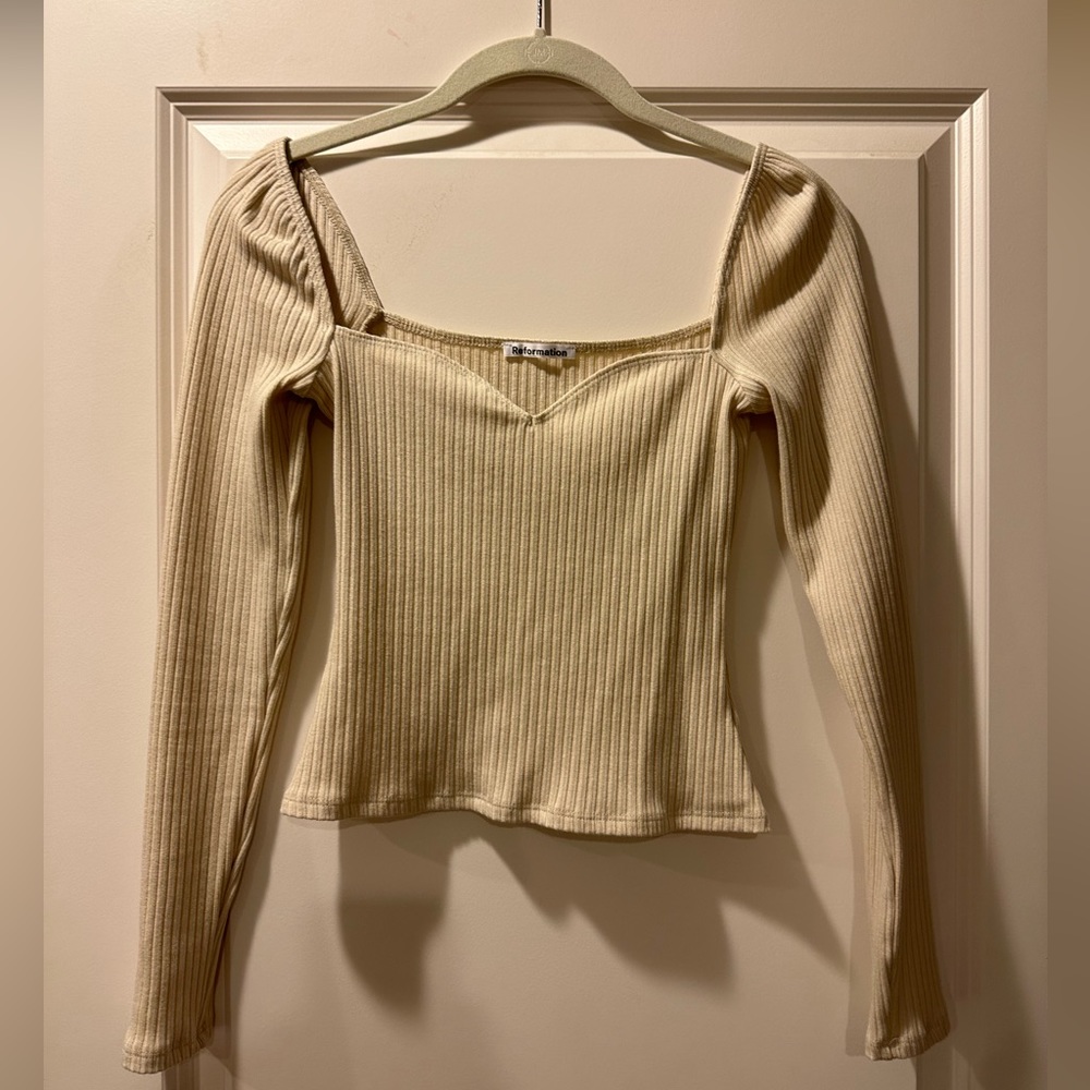Reformation long sleeve top